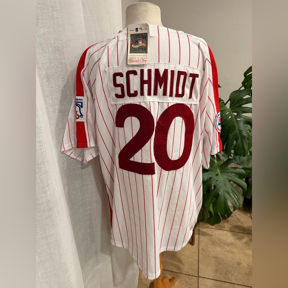 NWT Mitchell & Ness Mike Schmidt Phillies 1976 Authentic Jersey Size 56 2XL